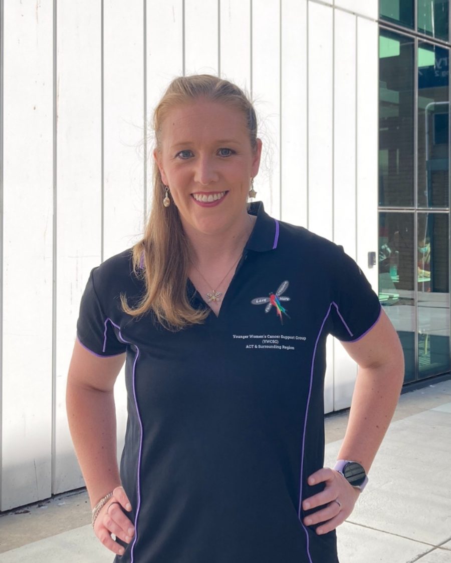 Beth Lefevre, founder of the group, smiling in her YWCSG polo